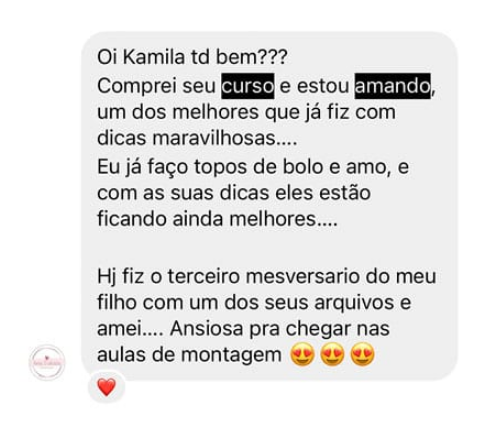 Depoimento de aluna